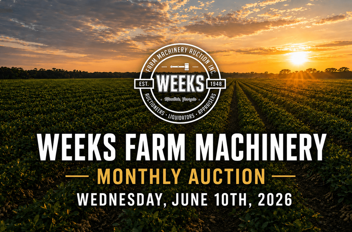 Image for LIVE & ONLINE Weeks Farm Machinery Auction, Inc. - Wed. June 10th