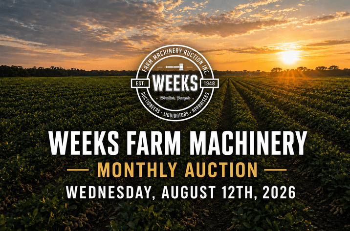 Image for LIVE & ONLINE Weeks Farm Machinery Auction, Inc. - Wed. August 12th