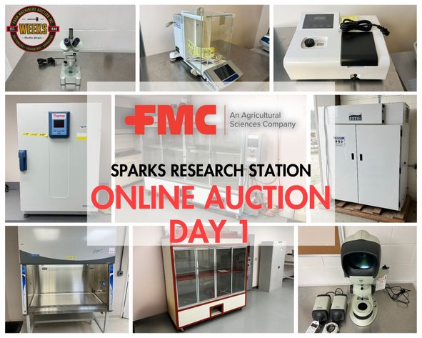 Image for Day 1 - FMC Sparks Ag Lab Tools & Equipment, Office Furniture, Supplies & More