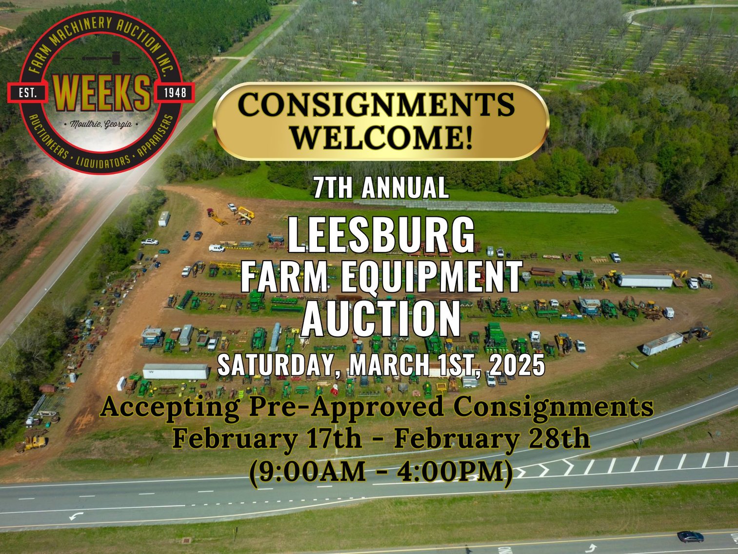 Image for RING 1 - 7th Annual Leesburg Farm Equipment Auction - Mar. 1st.