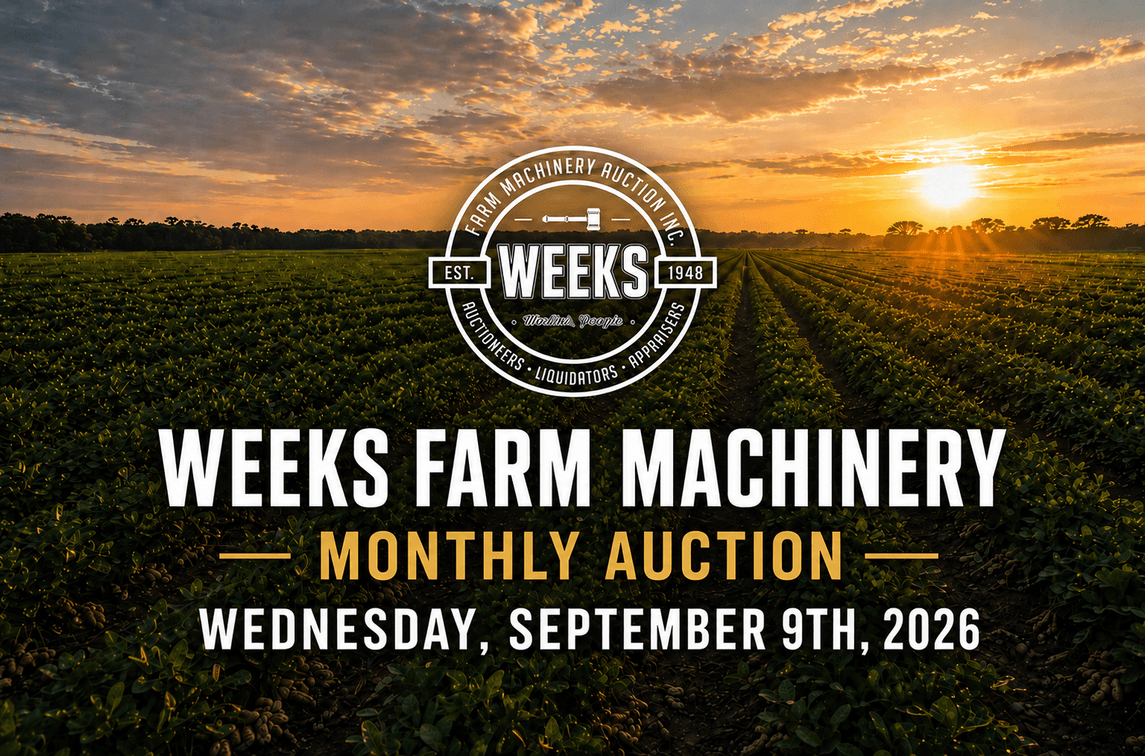 Image for LIVE & ONLINE Weeks Farm Machinery Auction, Inc. - Wed. September 9th