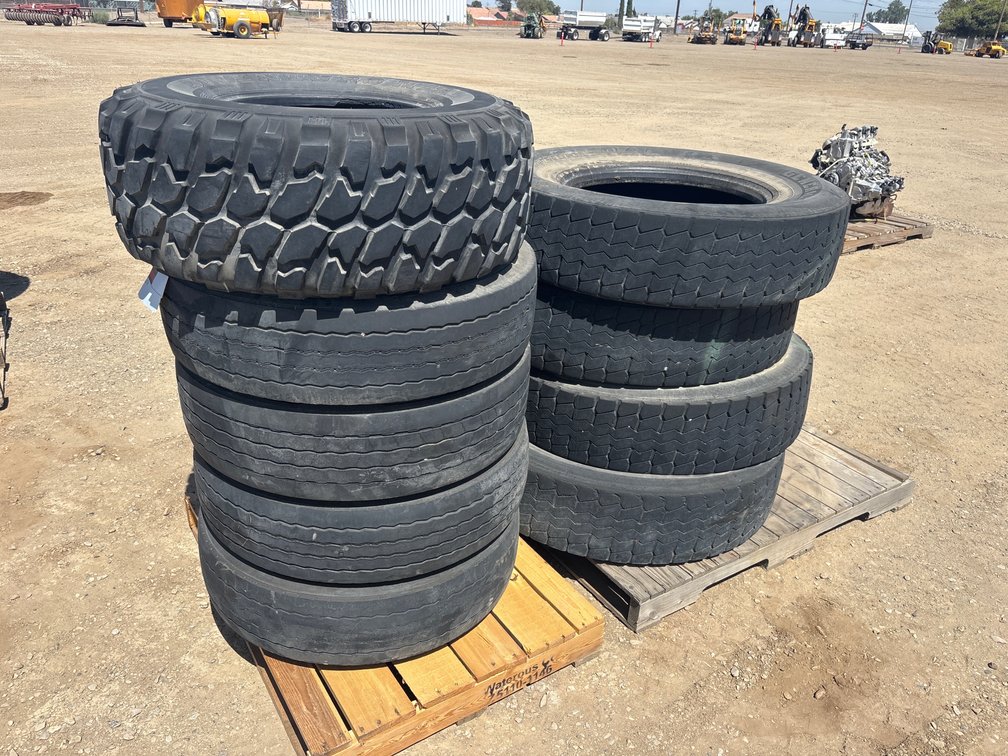 Qty of 9 Tires & 4 Rims