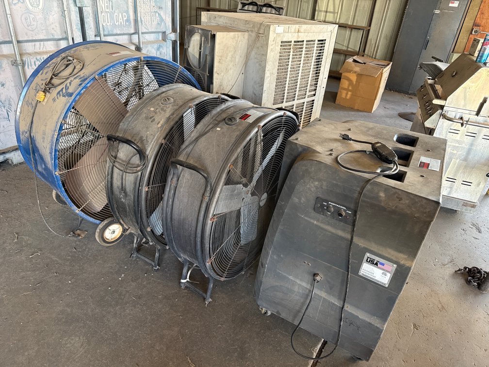 (3) Fans & (2) Coolers