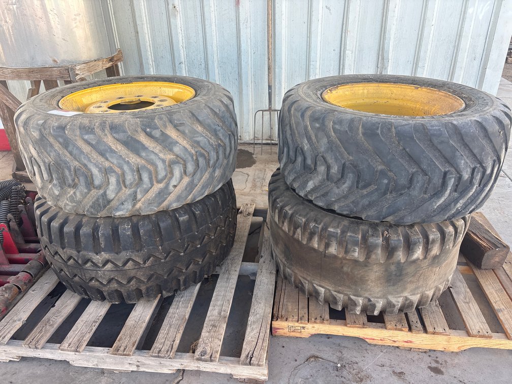 Qty 6 Rims & Tires Bale Wagon