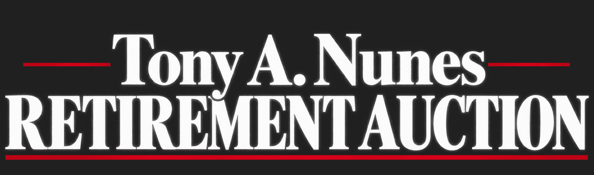 Tony A. Nunes Retirement Auction